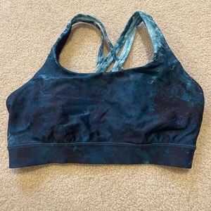 Lululemon energy bra size 6 blue water